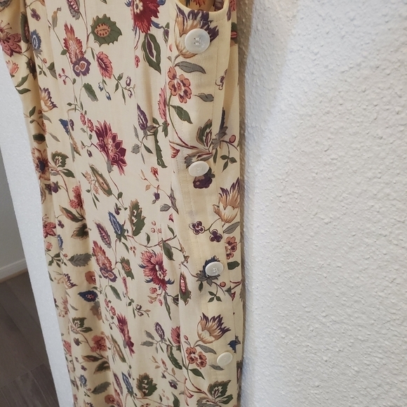 Country Legends 14P Linen Blend Vintage Floral Cottagecore Sleeveless Dress - Picture 8 of 11